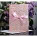 Dark-blue Marriage Invitation Card Laser Holiday Card Lace Design